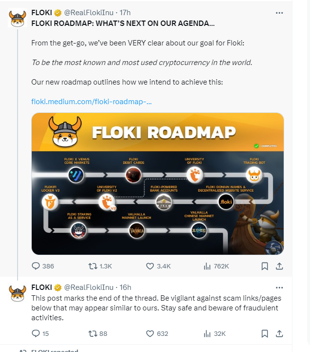 Floki Inu, Floki Inu Roadmap Reveals Ambitious Plans Beyond Memecoin Status