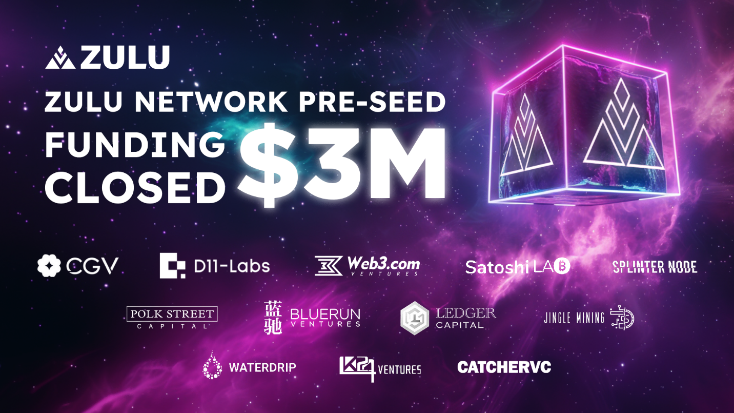 , Zulu Network Secures $3 Million in Pre-Seed Funding to Revolutionize Bitcoin Layer 2
