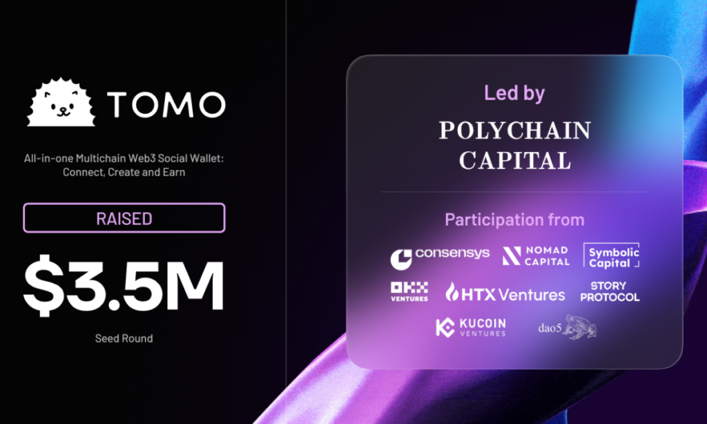 , Tomo Raises $3.5 Million in Seed Funding Led by Polychain Capital, Announces Tomoji Launchpad and TomoID for a Revamped Social Wallet Experience