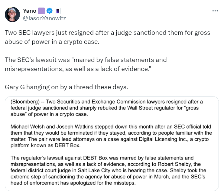 SEC Legal Shakeup: Bloomberg Exposes Resignations and Sanctions