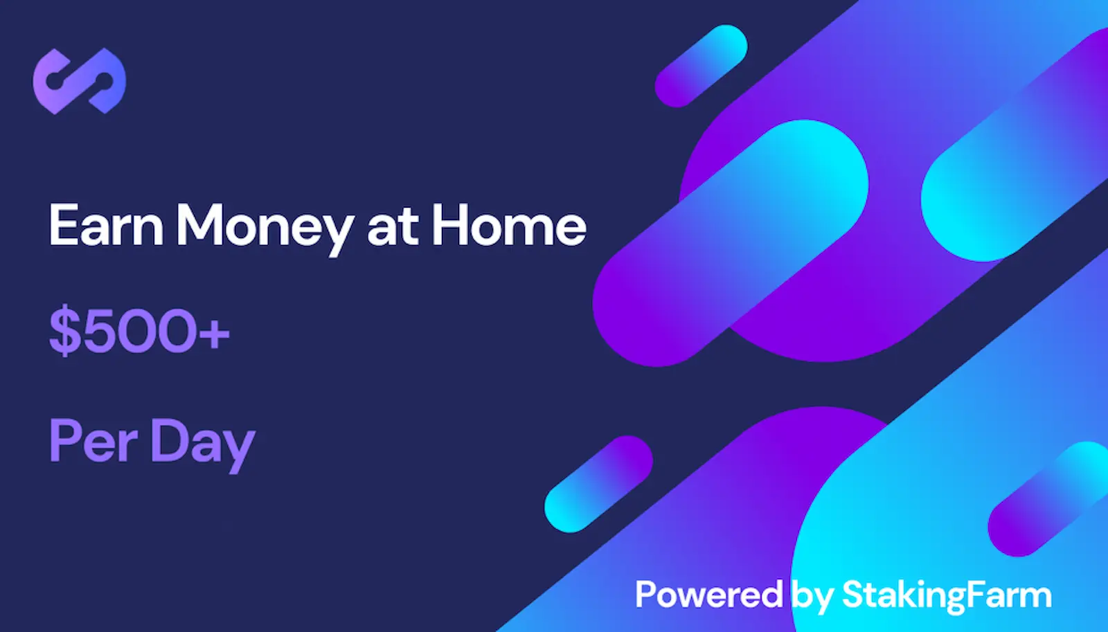 Need a passive income source? Earn at least $500 a day with Stakingfarm
