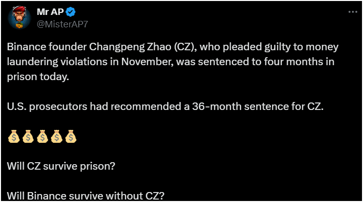 CZ Sentenced