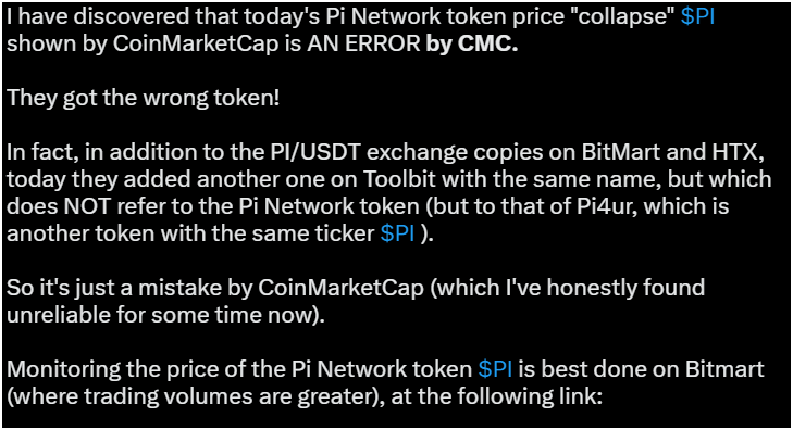 Pi Network coin price