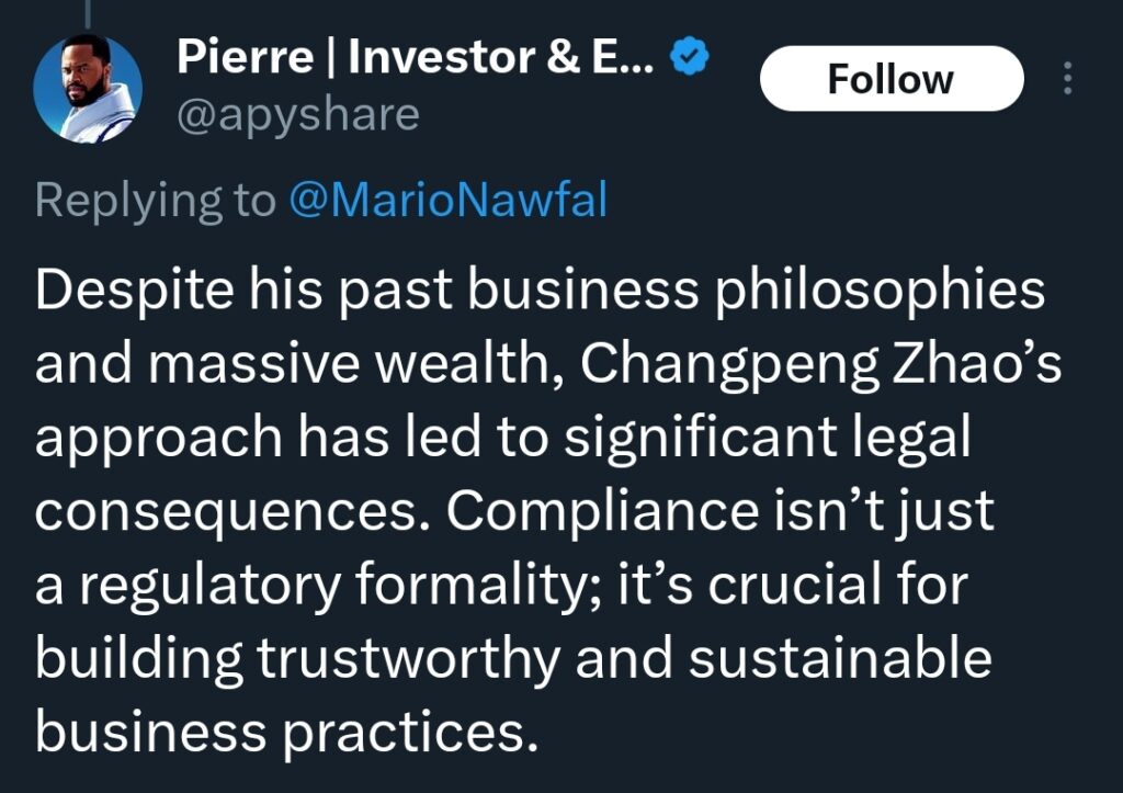 Zhao's Compliance Caution" by Pierre Investor & Entrepreneur