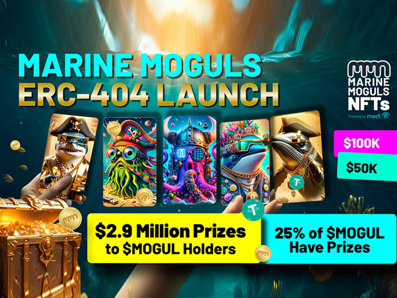 , Marine Moguls ERC-404 Launch with $2.9 Million in Prizes for Token Holders!