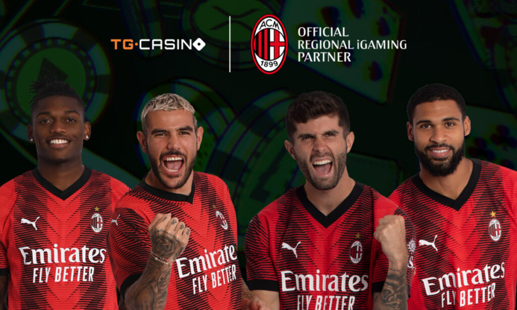 , New Crypto Casino TG.Casino Becomes Regional iGaming Partner of AC Milan