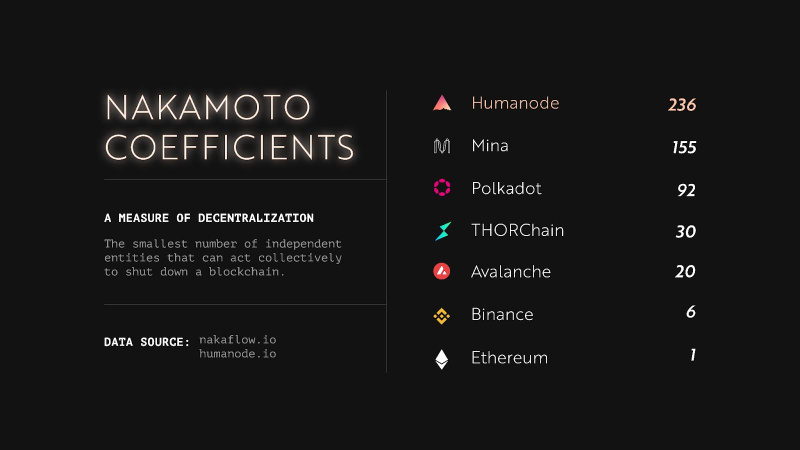 , Humanode, a blockchain built with Polkadot SDK, becomes the most decentralized by Nakamoto Coefficient