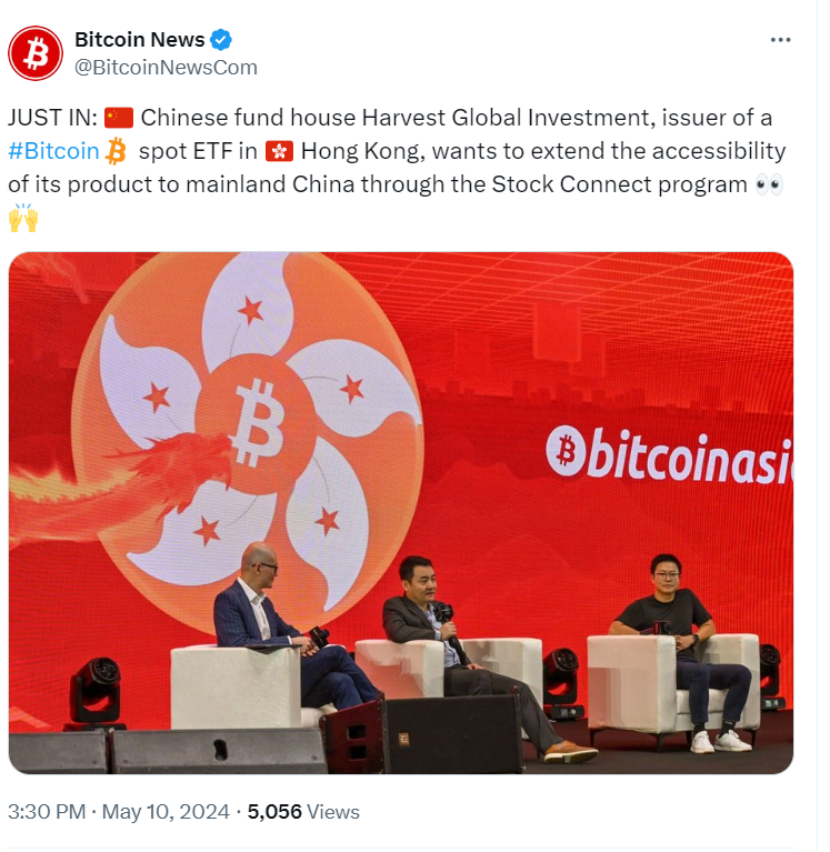 
"Harvest Global's Bitcoin Asia Panel Discussion" – Source: Bitcoin News