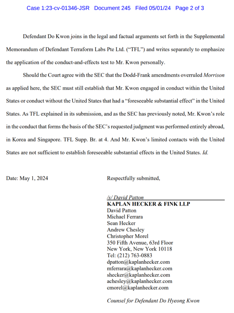Terraform Lawyers Refuse SEC’s $4.7B Demand