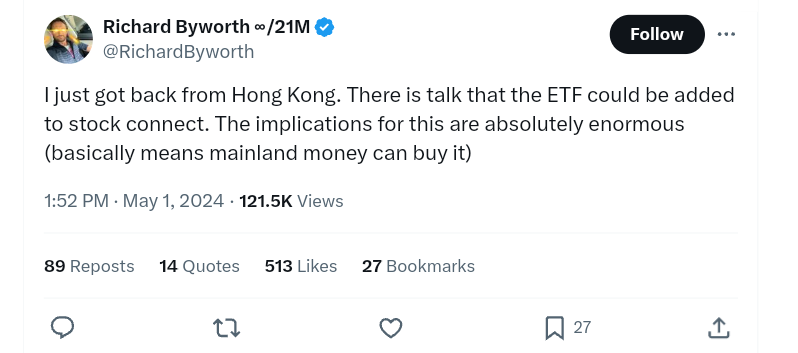 Bitcoin ETF, Could Chinese Investors Soon Access Bitcoin ETFs in Hong Kong?