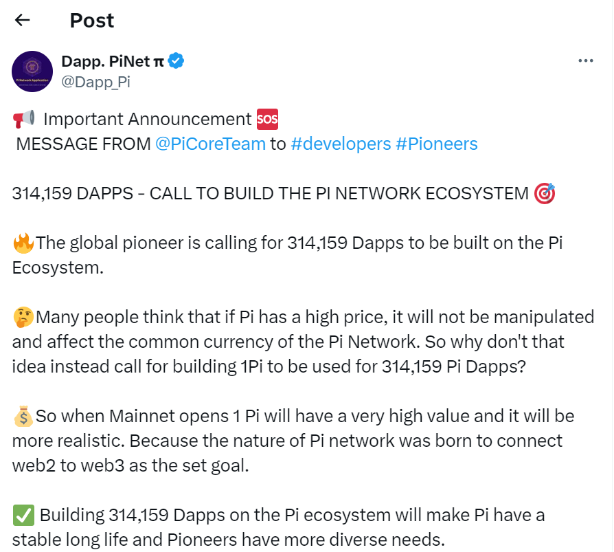 Pi Network, Pi Network Nears Open Mainnet; Ecosystem Development Surges