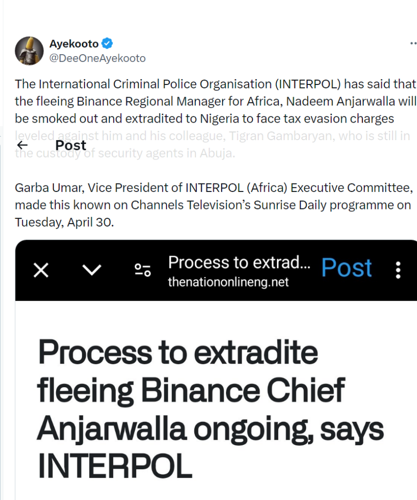 Binance’s Anjarwalla to Face Extradition to Nigeria After Fleeing