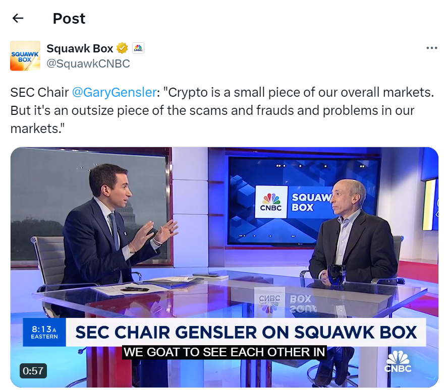 CNBC's Squawk Box post on X