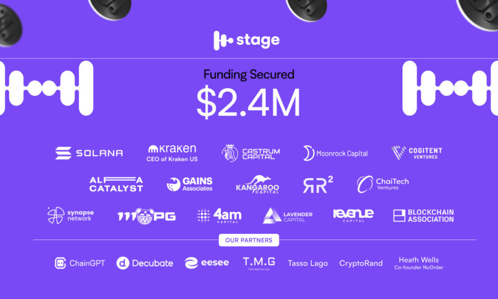 , Stage Raises $2.4M to Revolutionize the Future of Music