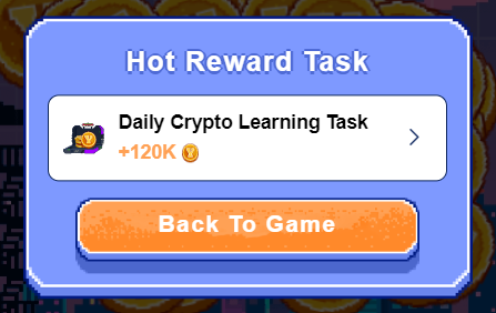 Daily Crypto Learning Task in yescoin game