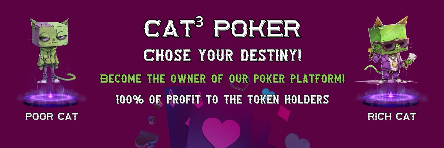 , CAT³ Poker Launches Revolutionary Meme token first to make Poker platform