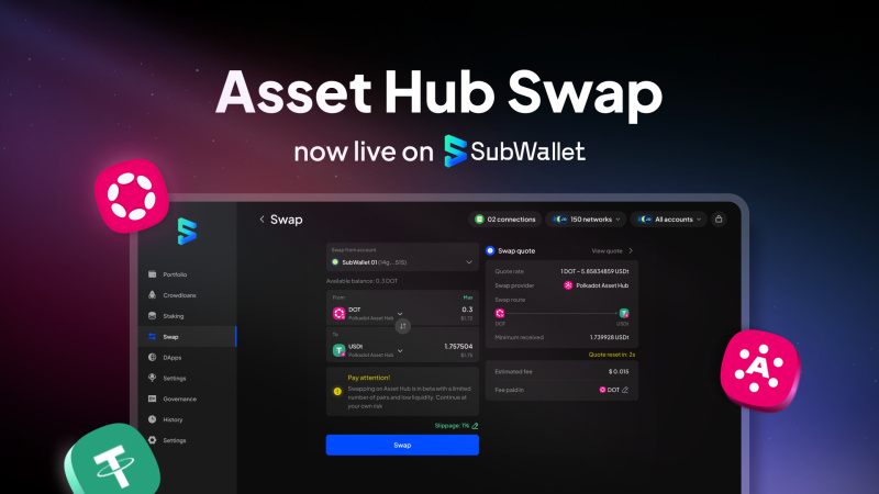 , Expanding Use Cases: SubWallet Integrates Polkadot Bridges and Swaps with Easy UX