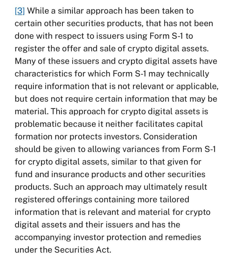 SEC Advocates for Crypto Disclosure Flexibility"
Source: SEC Statement