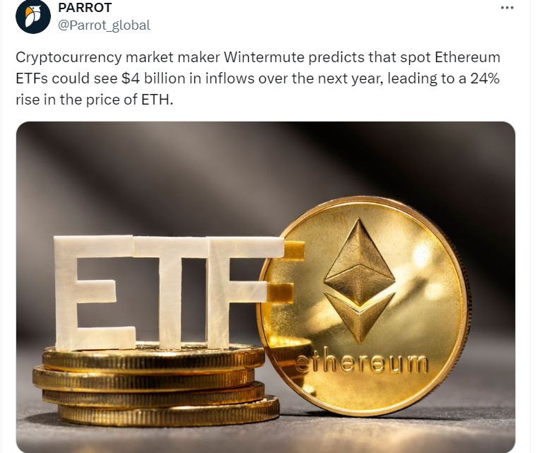 Ethereum ETF Prediction - Source: @Parrot_global       