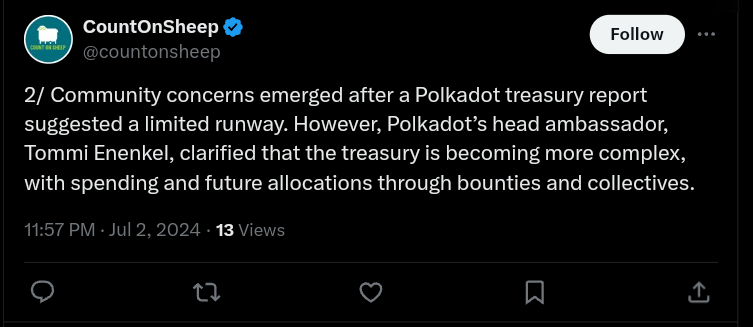 Polkadot may exhaust its budget within two years