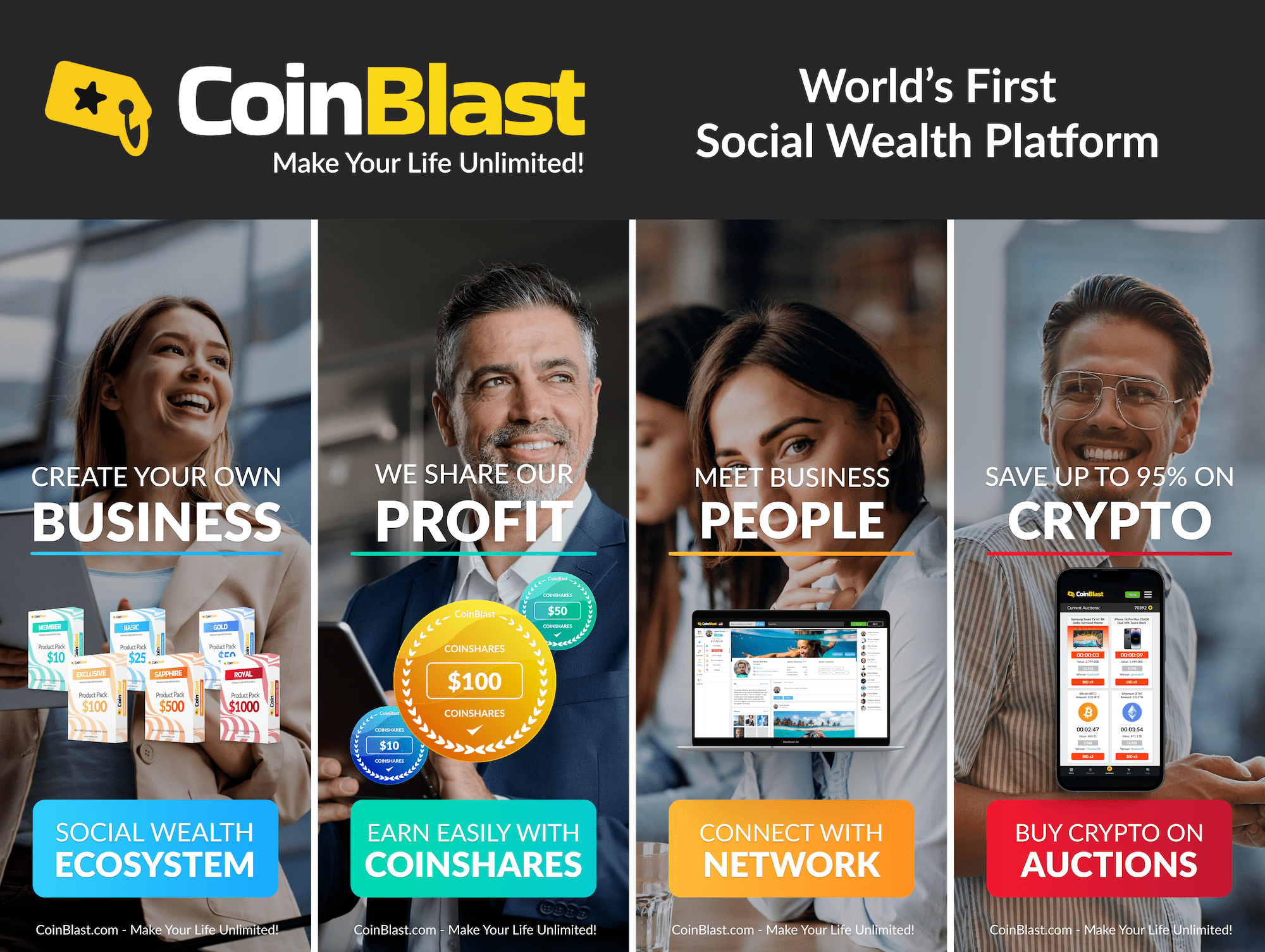 , CoinBlast: Innovative Cryptocurrency Bidding and Social Wealth Platform Unveiled