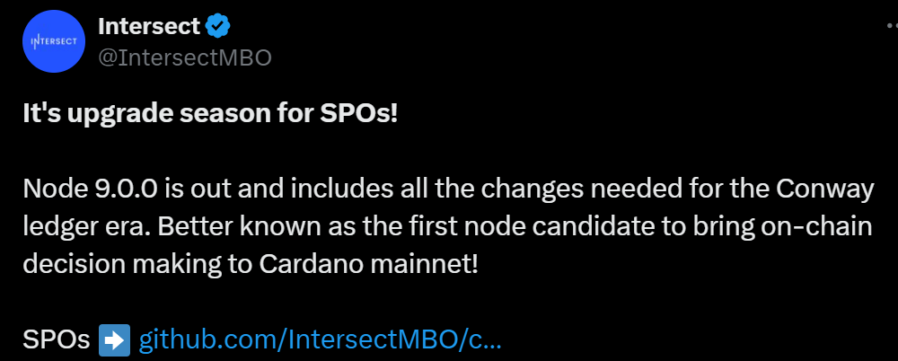 Cardano price ADA chang update