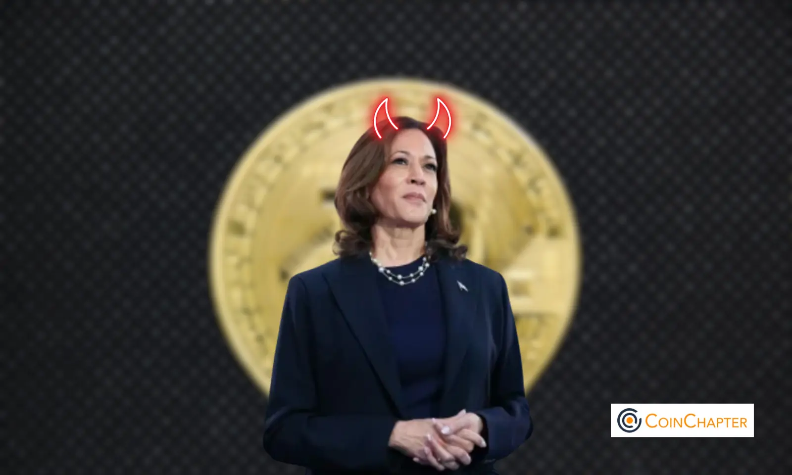 Kamala Harris anti crypto concept
