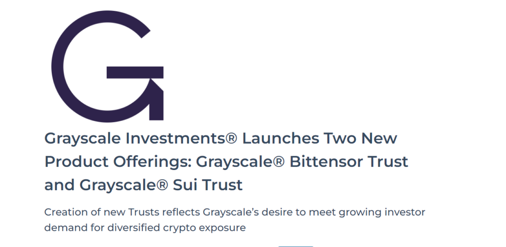 Grayscale's New Trust Offerings Source: Grayscale Investments