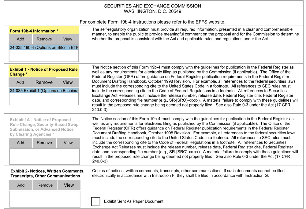 Excerpt from new SEC filing. Source: CBOE
