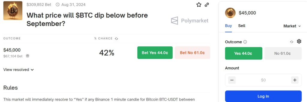 Polymarket Bettors Bitcoin