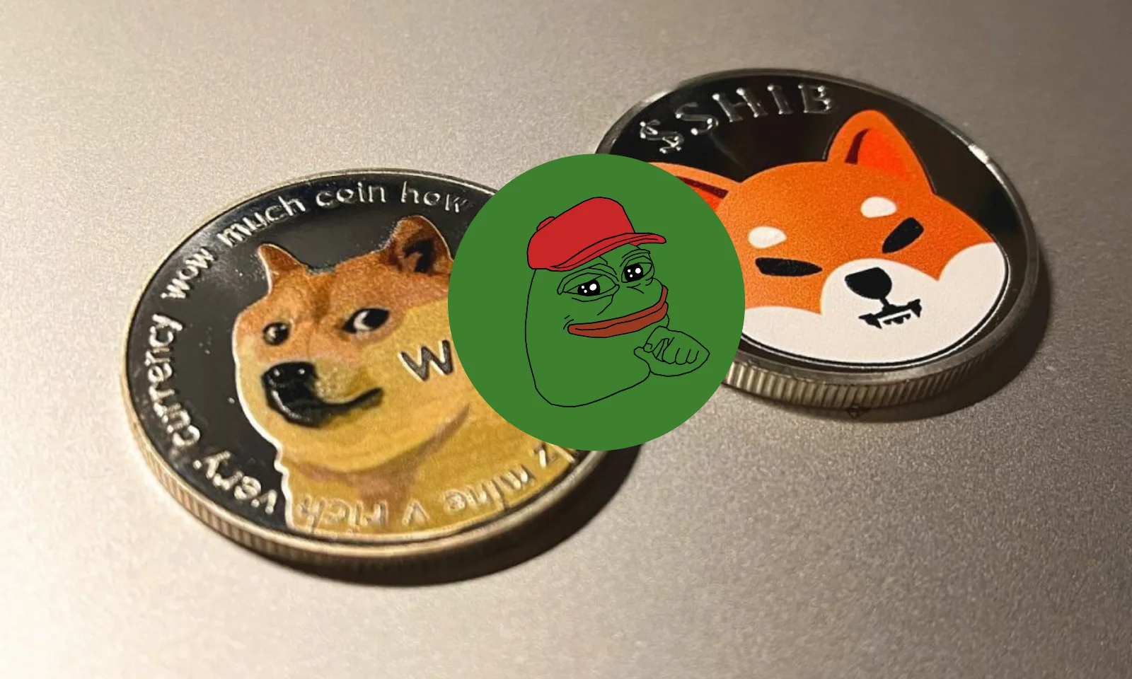 Top Three Memecoins SHIB DOGE PEPE