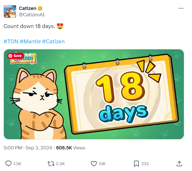 $CATI Token Countdown: 18 Days Until Launch