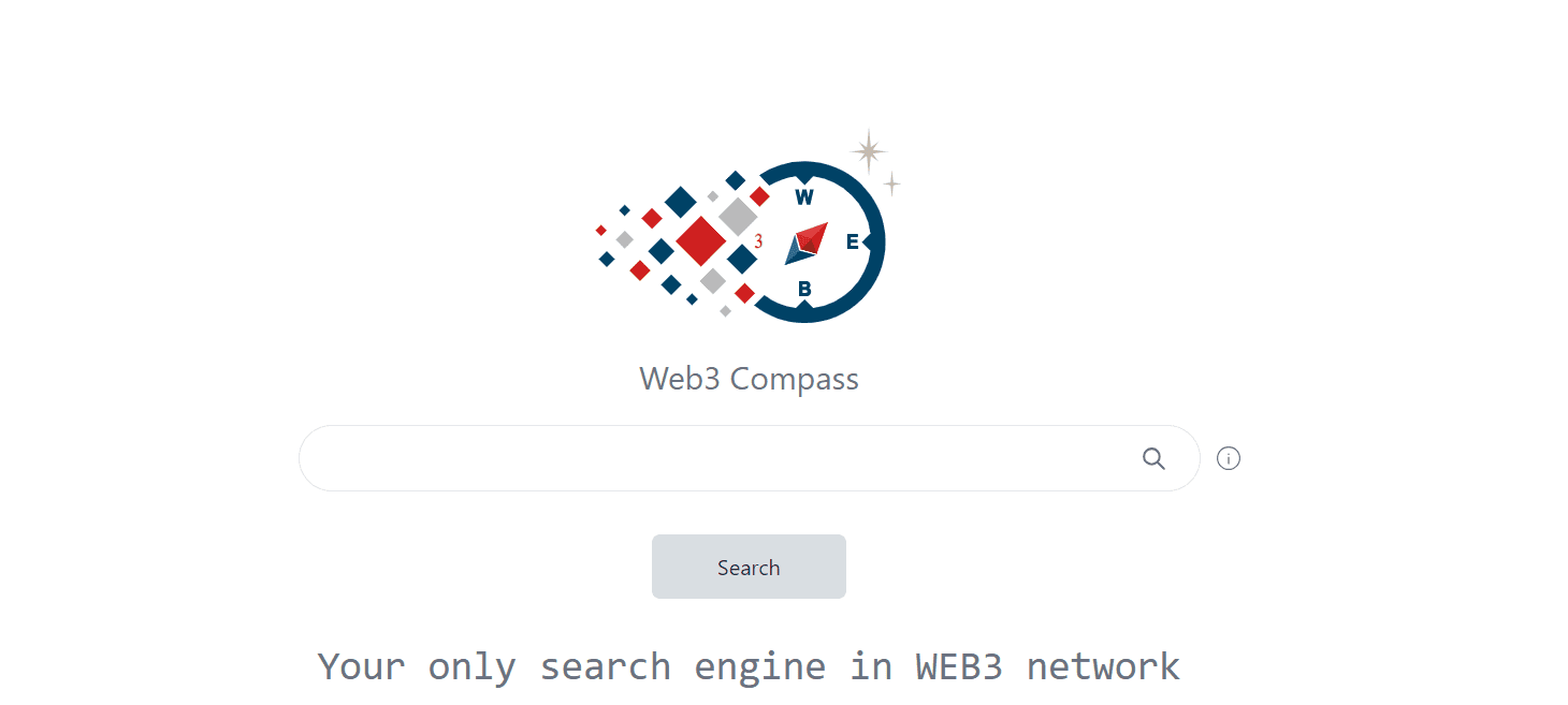Web3 Compass Search Engine Interface | Source: Web3 Compass