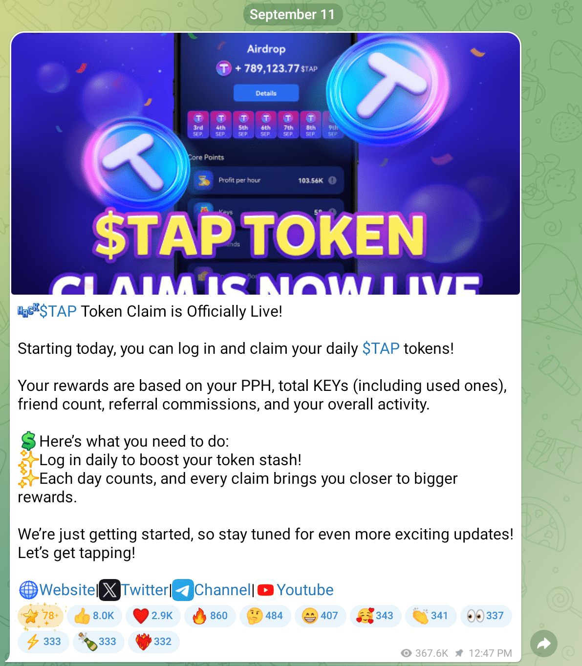TapCoins Airdrop live - How To Get TapCoins Today