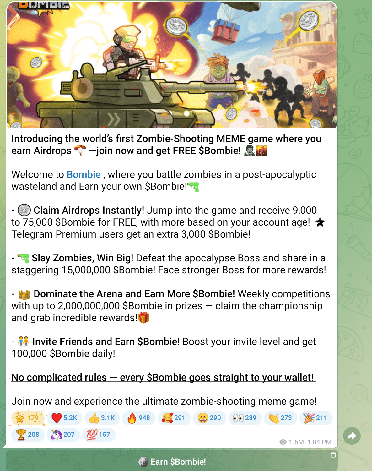 Bombie Game Announces Airdrop — Listing And Other Details Inside