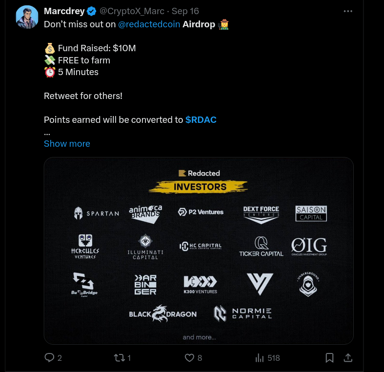 Redacted Coin Airdrop and Listing — Here Is What You Need to Know