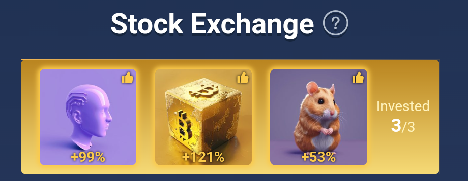 X Empire Daily Combo of stock exchange investments for September 27