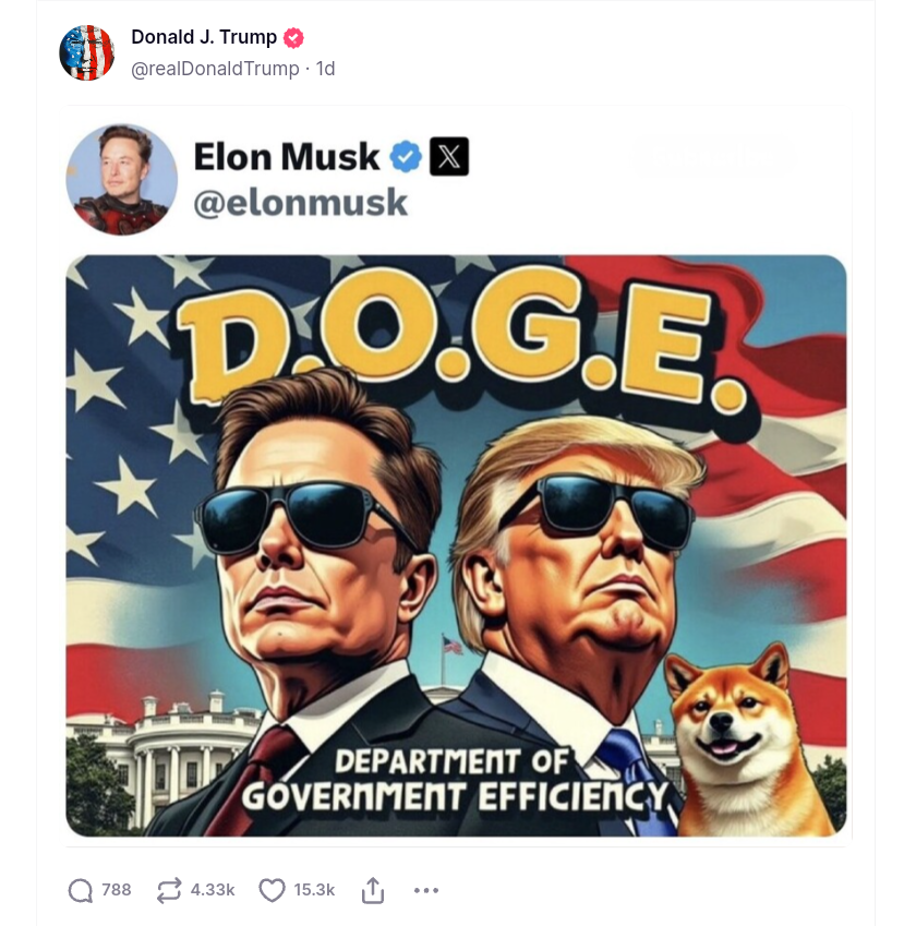 Donald Trump shared a meme 