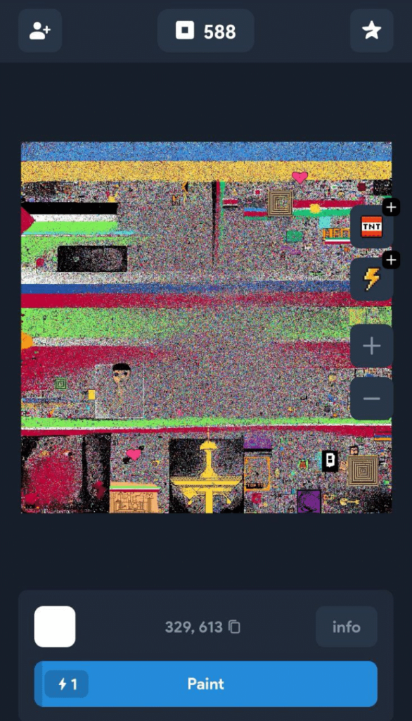 NotPixel canvas painting