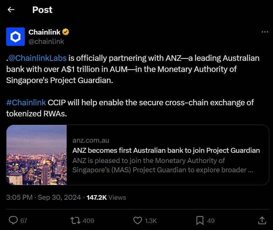 Chainlink ANZ 