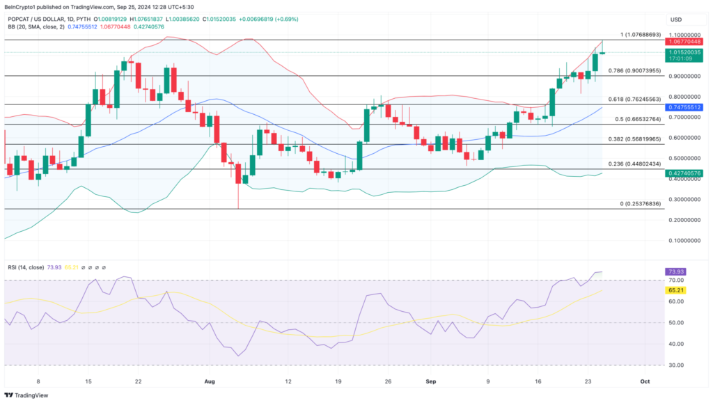 Popcat Price Analysis: TradingView