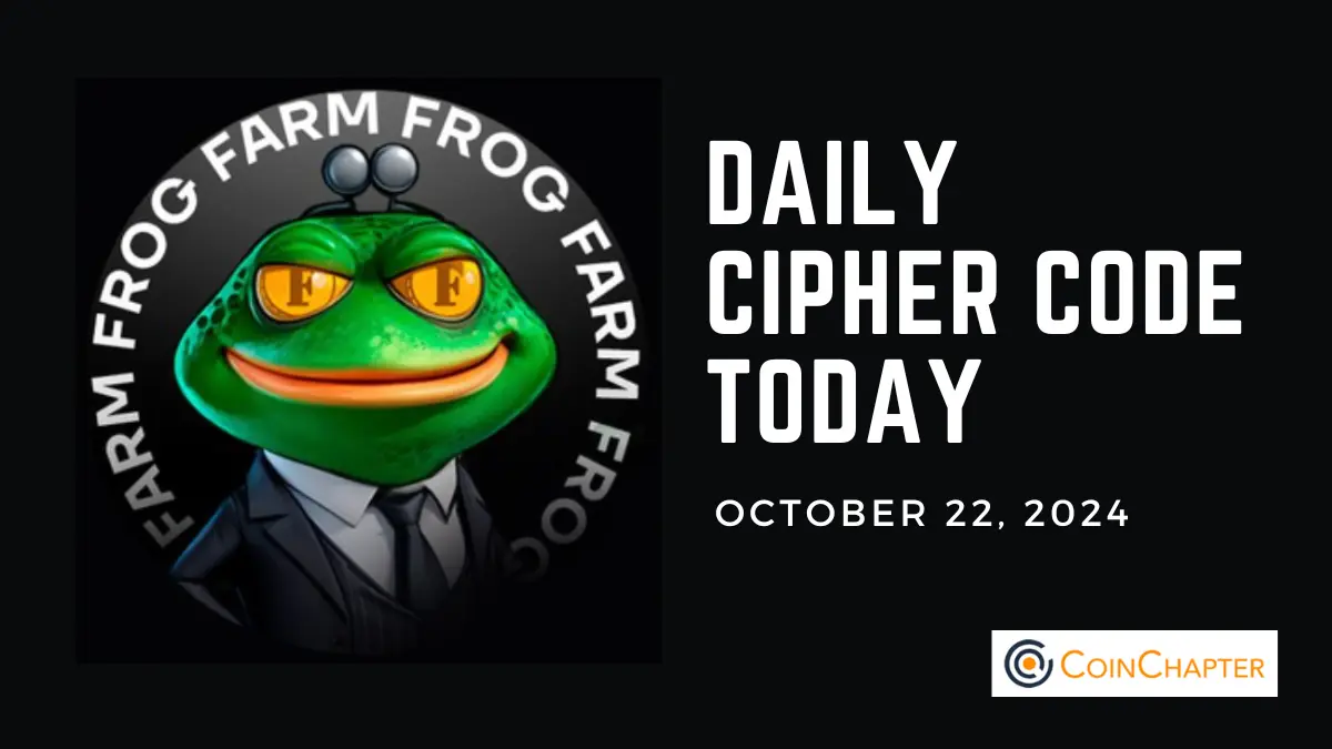 Frog Farm Daily Cipher Code Today Oct. 22, 2024