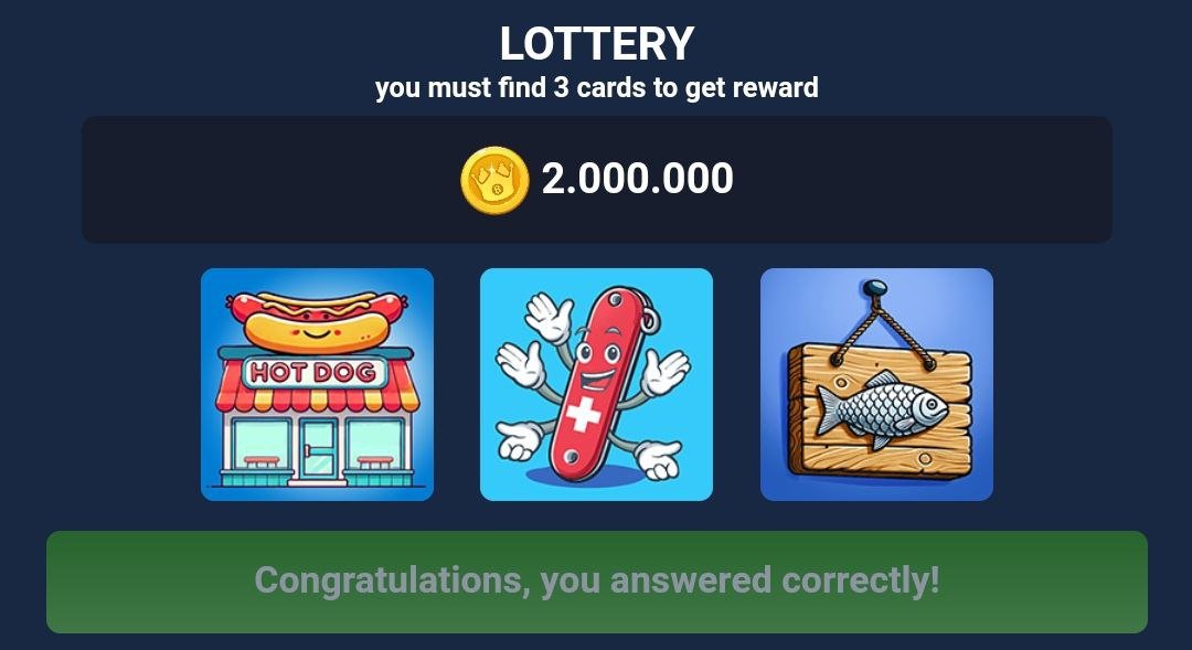 Bums Lottery Daily Combo for 5 October