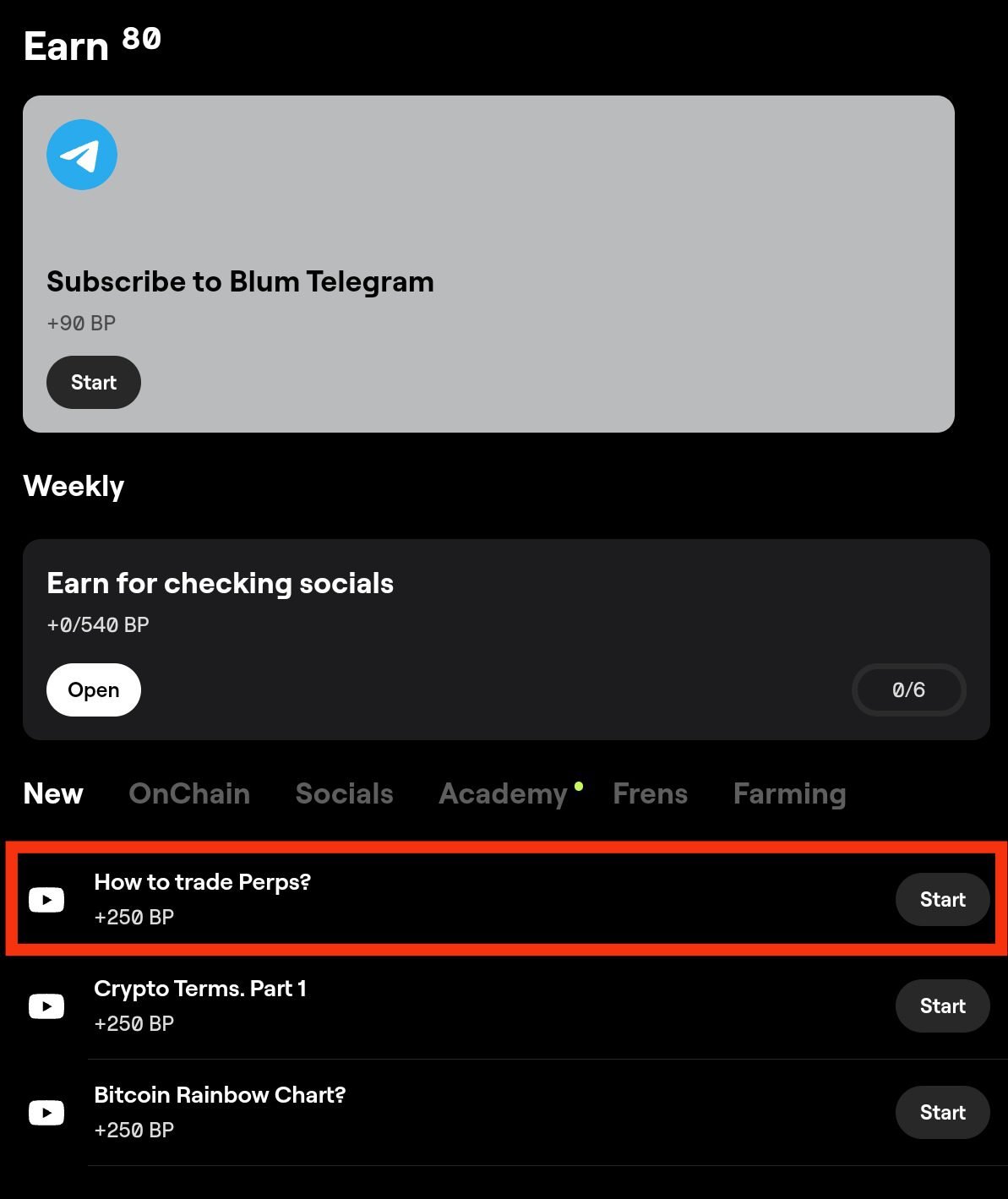 Blum Today Video "How to Trade Perps"