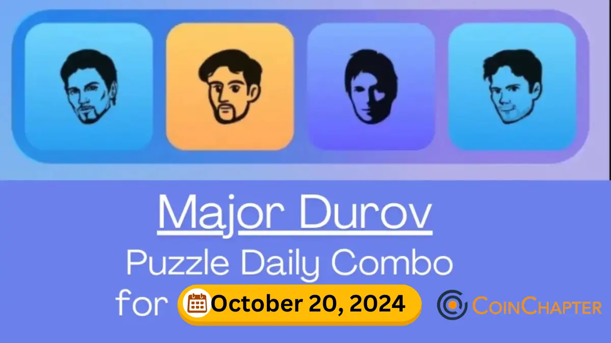 Major Durov Puzzle Daily Combo & YouTube Code for October 20 2024