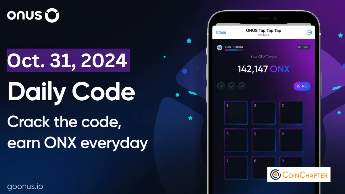 ONUS Tap Tap Tap Daily Code