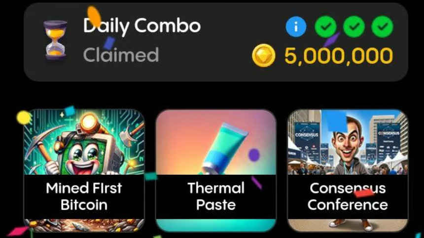 Gemz Daily Combo: 5 Million Coins Claimed" – Source: Gemz App