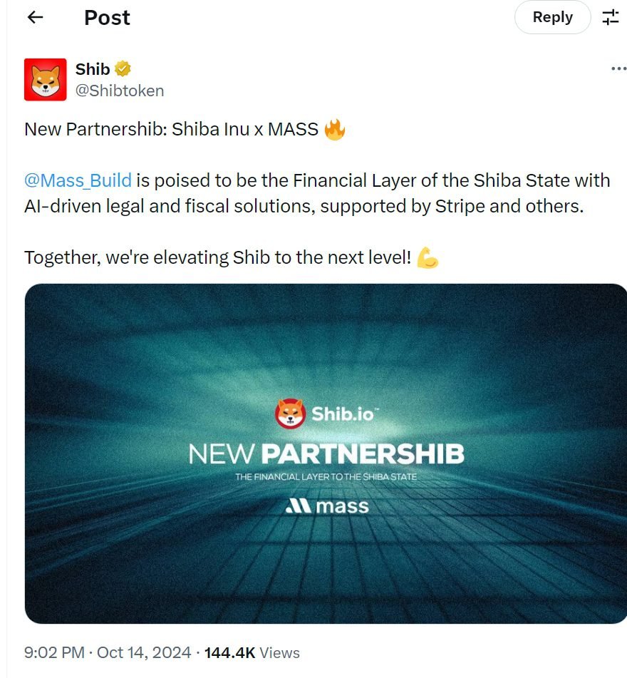 Shiba Inu (SHIB) new partnership
