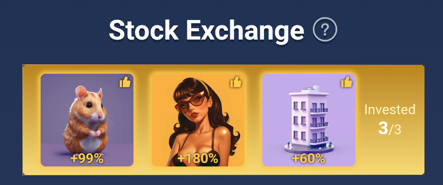 X Empire stock exchange investments for October 3 