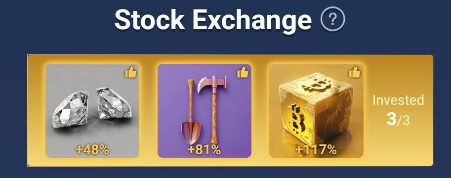 X Empire stock exchange investments for October 10